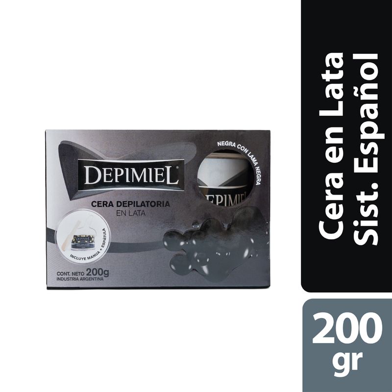Lata-de-Cera-Depilatoria-Negra-Sistema-Español-x200-g-Depimiel