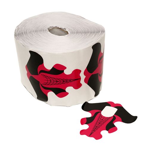 Moldes para construcción de uñas x500 Unidades Rojo