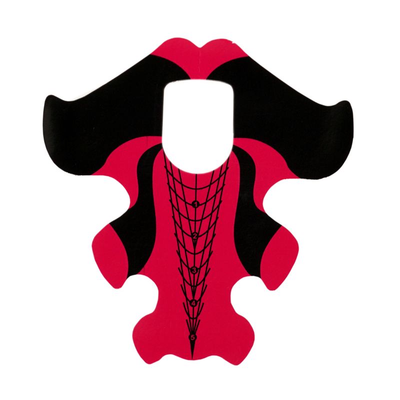 Moldes-para-construccion-de-uñas-x500-Unidades-Rojo