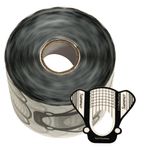 Rollo-de-Moldes-x500-Unidades-Para-uñas-Negro-Transparante-Thuya