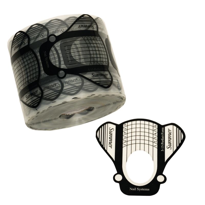 Rollo-de-Moldes-x500-Unidades-Para-uñas-Negro-Transparante-Thuya