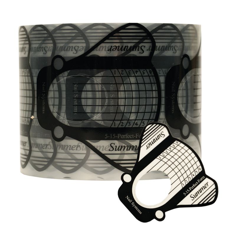 Rollo-de-Moldes-x500-Unidades-Para-uñas-Negro-Transparante-Thuya