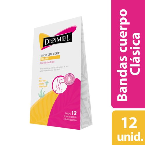 Bandas Depilatorias Dobles Para Piernas x 12u Depimiel