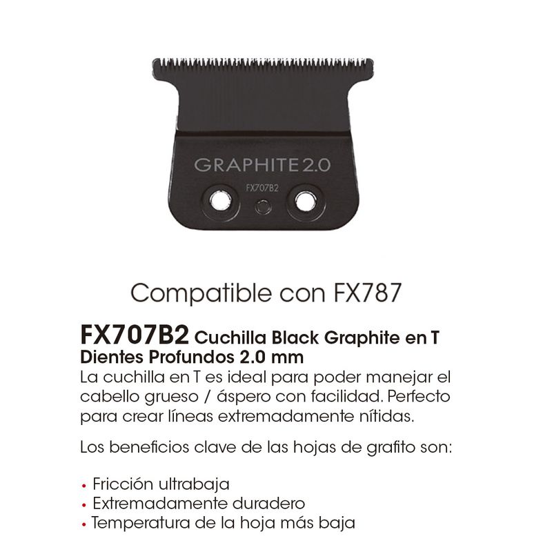 CUCHILLA P/MAQ 787 FX707B2 prof GRAPHITE BABYLISS*