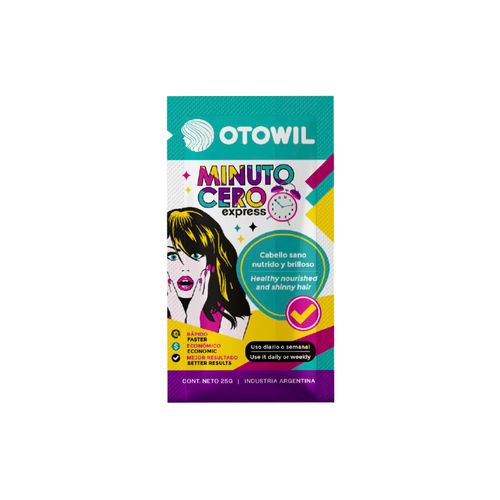 Tratamiento Capilar Express Minuto Cero x 25gr Otowil