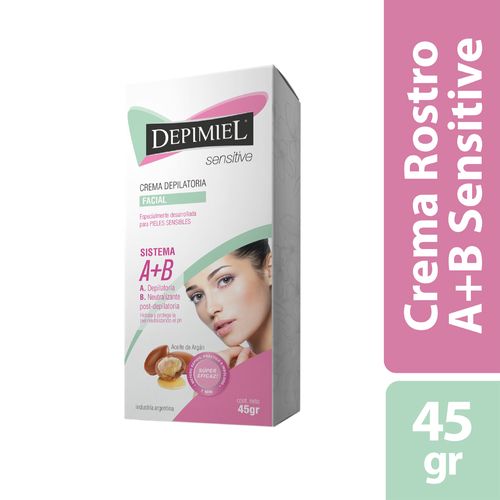 Crema Depilatoria Facial Piel Sensible x 45 gr Depimiel