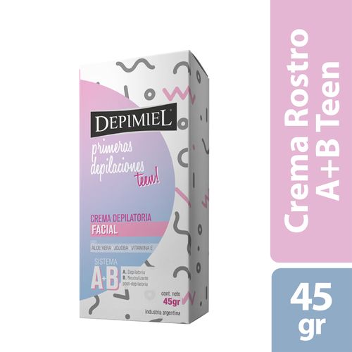 Crema Depilatoria Facial A+B Teen x45g Depimiel
