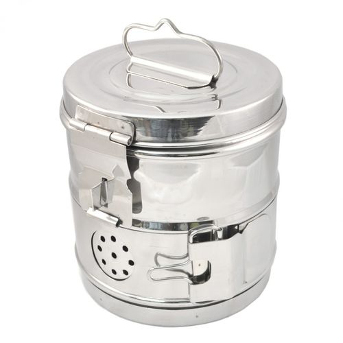 Algodonero Tambor de Acero Inoxidable Grande