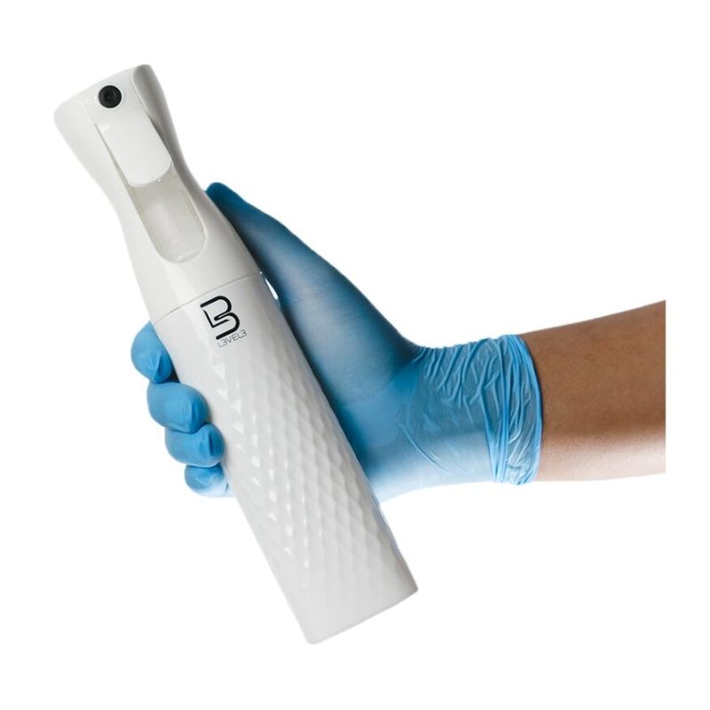 SPRAY BOTTLE BEVELED WHITE LEVEL 3