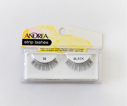 Tira de Pestañas Strip Lashes Nº52 Black Andrea