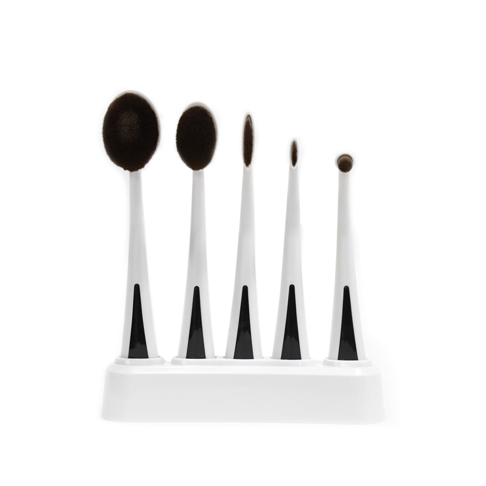 SET X5 PINCELES COSMETIC BRUSH MAKE OVER
