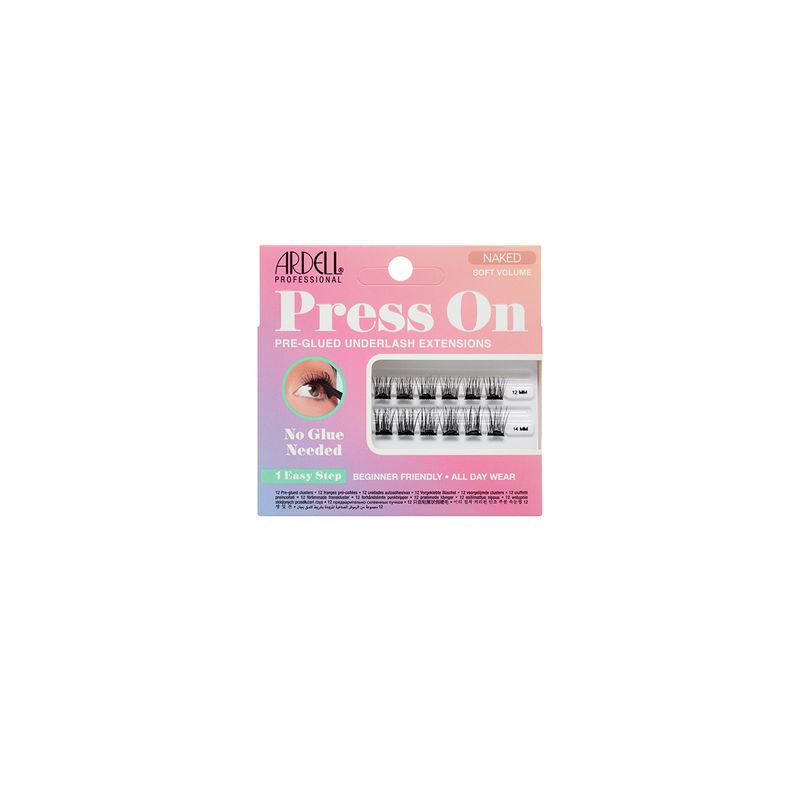 PEST PRESS ON x12 MINI NAKED Soft Volume ARDELL