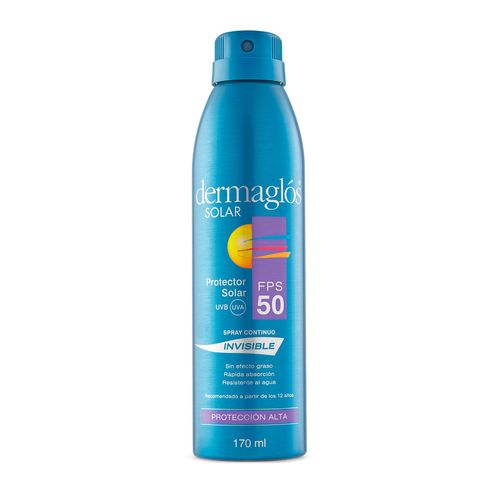 Protector Solar en Spray FPS 50 x170ml Dermaglós