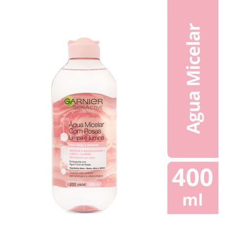 Agua Micelar de Rosas Garnier Skin Active x 400 ml