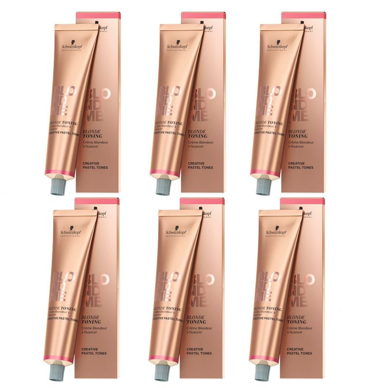Combo-6-Tinturas-Crema-Matizadora-Pastel-BlondMe-x60ml-Schwarzkopf