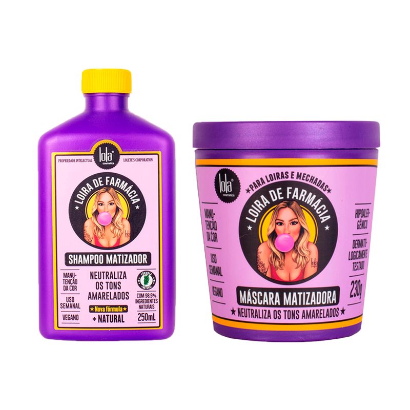 Kit-Shampoo---Tratamiento-Loira-de-Farmacia-Lola-Cosmetics