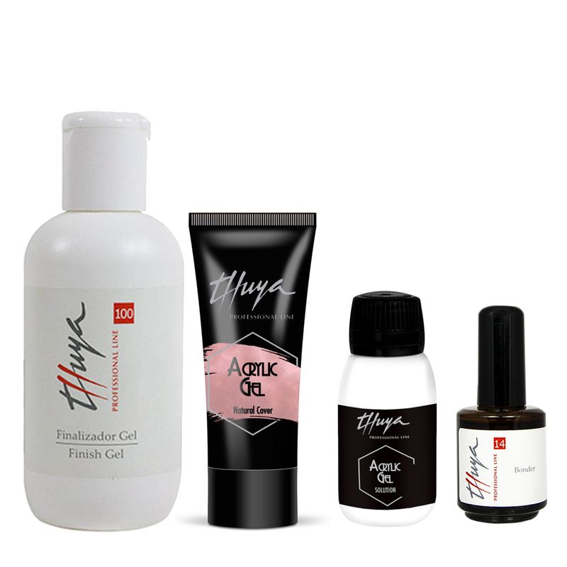 Kit-Gel-Acrylic---Finalizador---Solucion---Bonder-Thuya