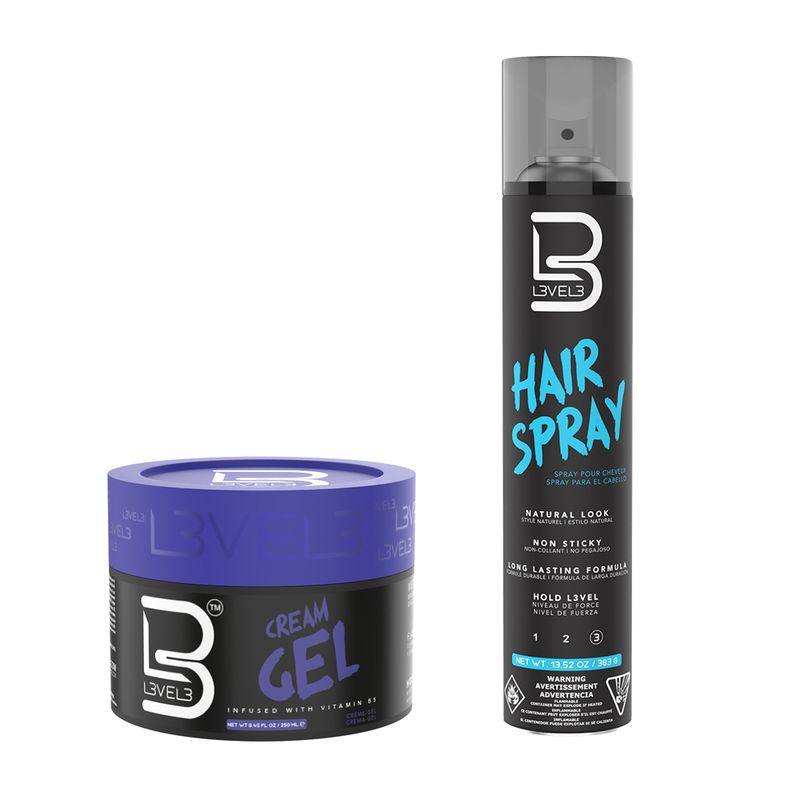 Kit-Spray-de-Fijacion-Nat-Look-F3--Gel-en-Crema-Vitamin-Infused-LEVEL3