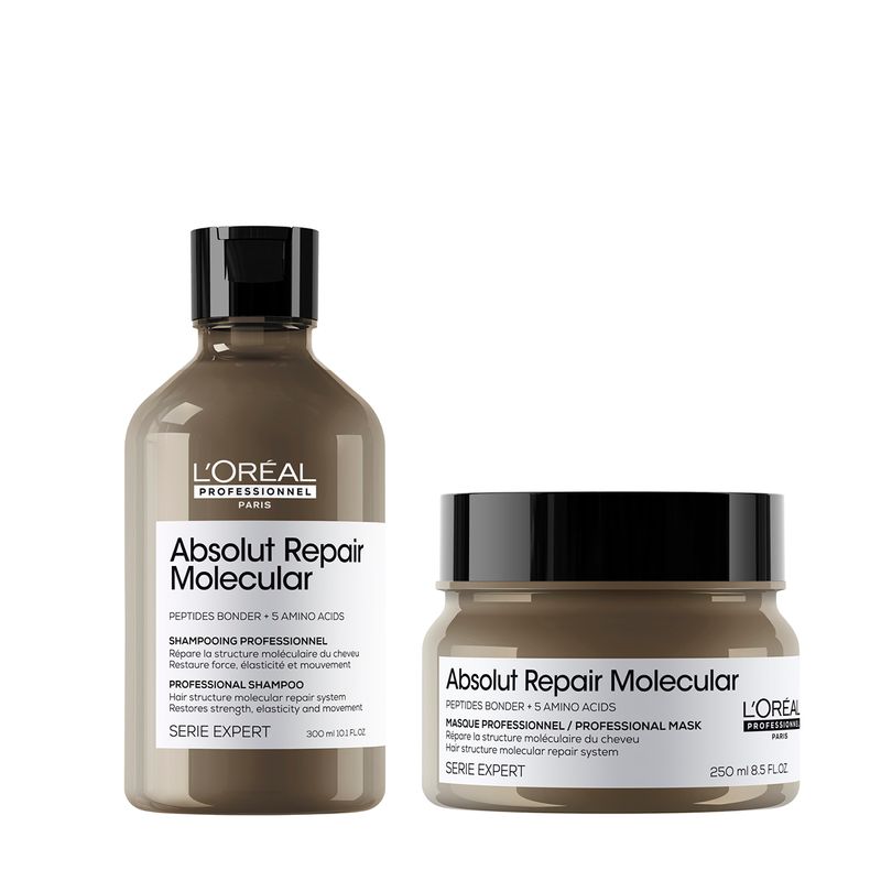 Kit-Shampoo---Mascara-Absolut-Repair-Molecular-Serie-Expert-L-Oreal-Professionnel