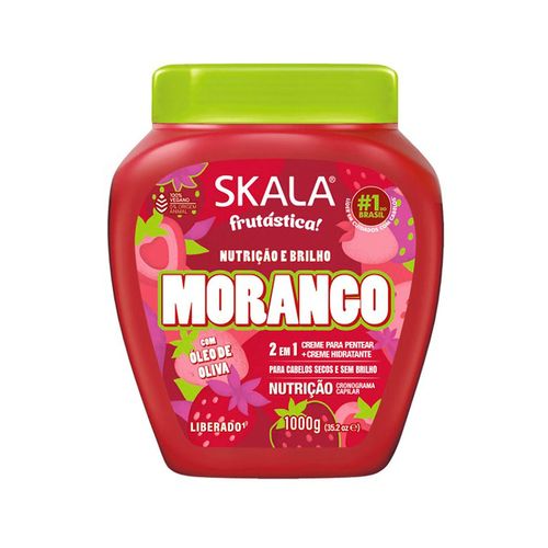 Máscara Capilar Vegana Frutástica Morango x1kg Skala
