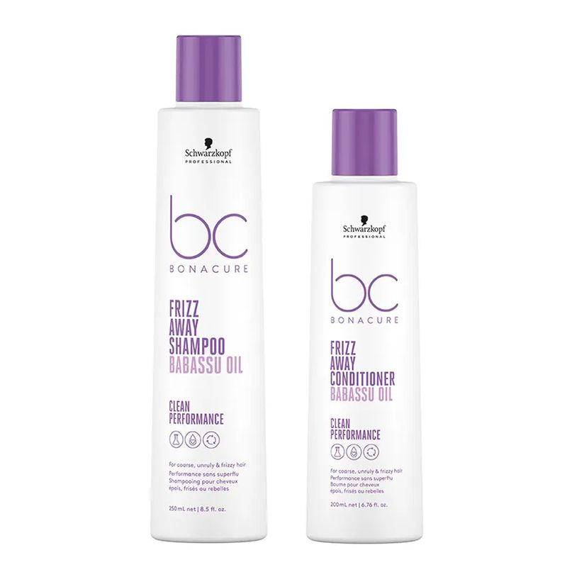 Kit-Antifrizz-Shampoo-250ml---Acondicionador-200ml-Frizz-Away-Bonacure-Schwarzkopf