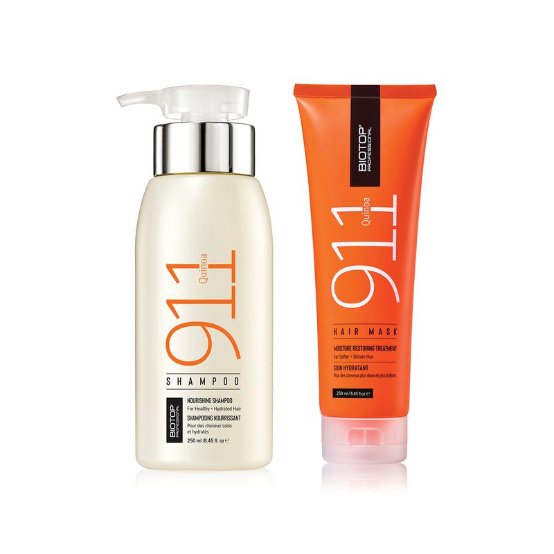 Kit-Hidratacion-Shampoo-250ml---Mascarilla-250ml-Linea-911-Biotop-Professional