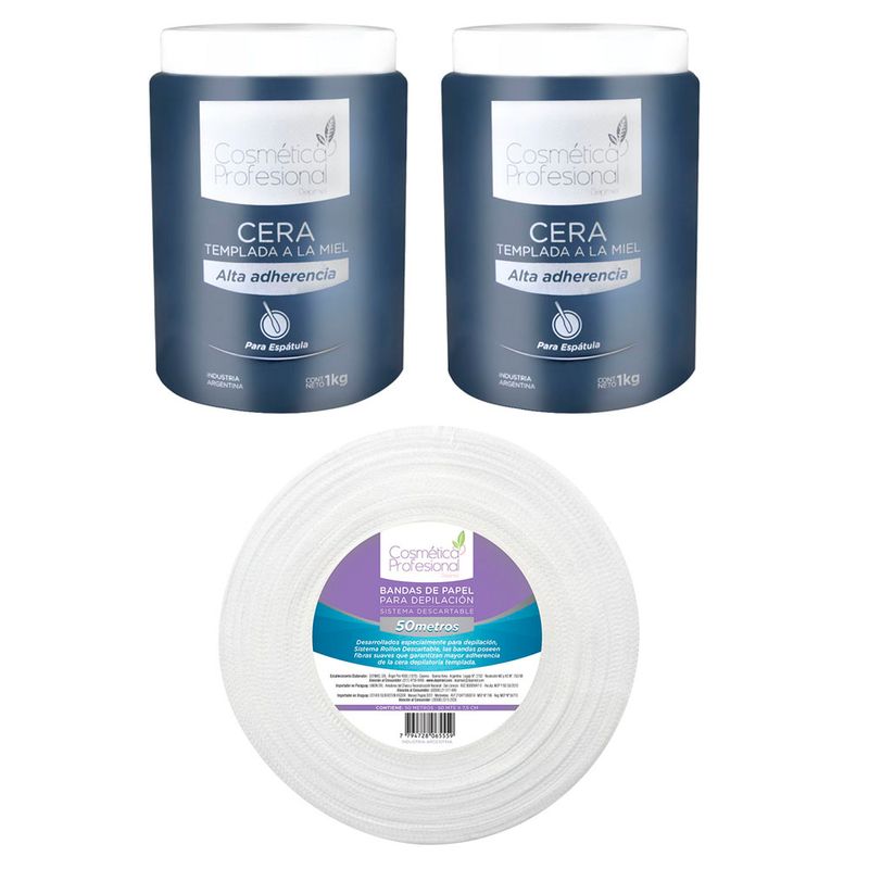 2-Kg-de-Cera-Depilatoria-Templada-Alta-Adherencia-Cosmetica-Profesional---Bandas-Depilatorias