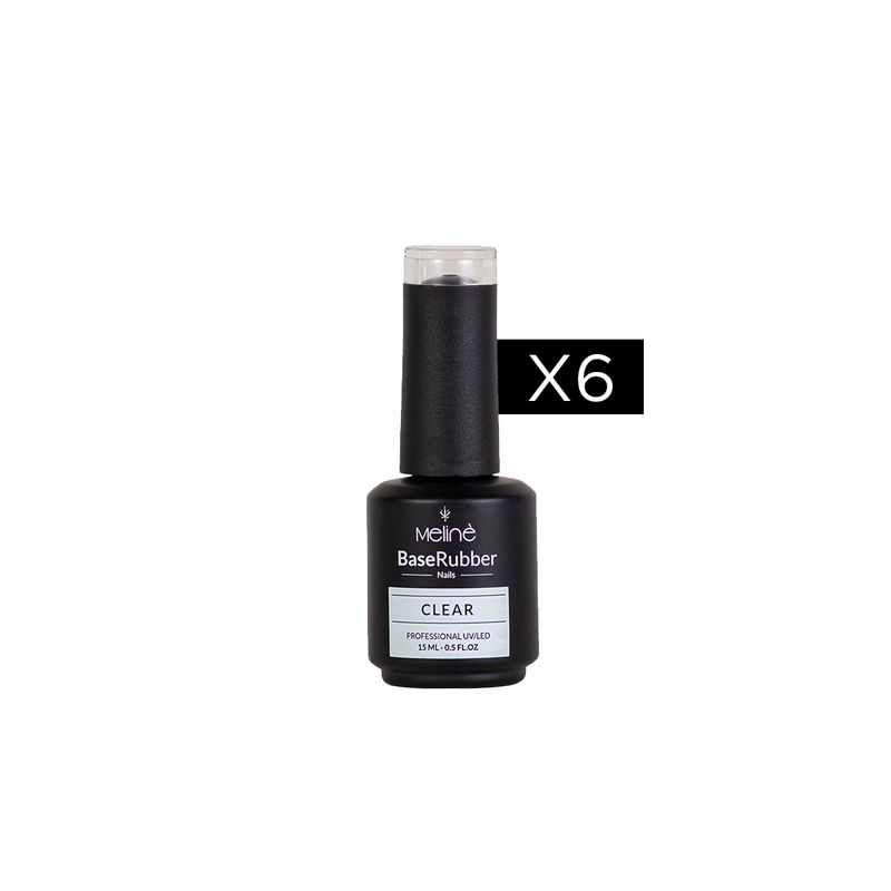 Combo-x6-Base-Rubber-x15ml-Meline
