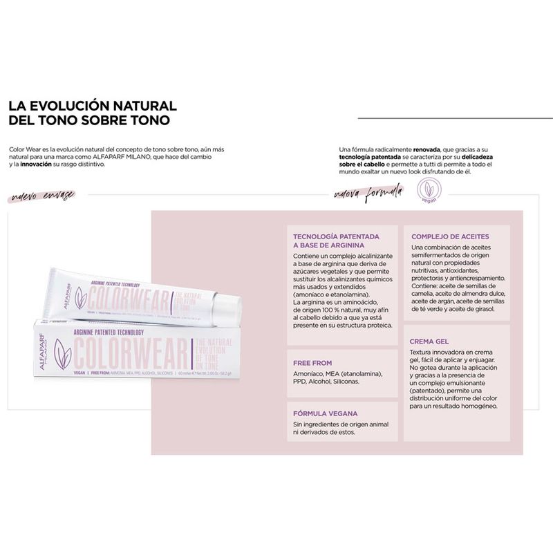TINT x60 COLORWEAR vegan ALFAPARF 10-02