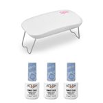 3-Esmaltes-x15ml-Anush---Mini-Cabina-LED-5W-Compact-Teknikpro