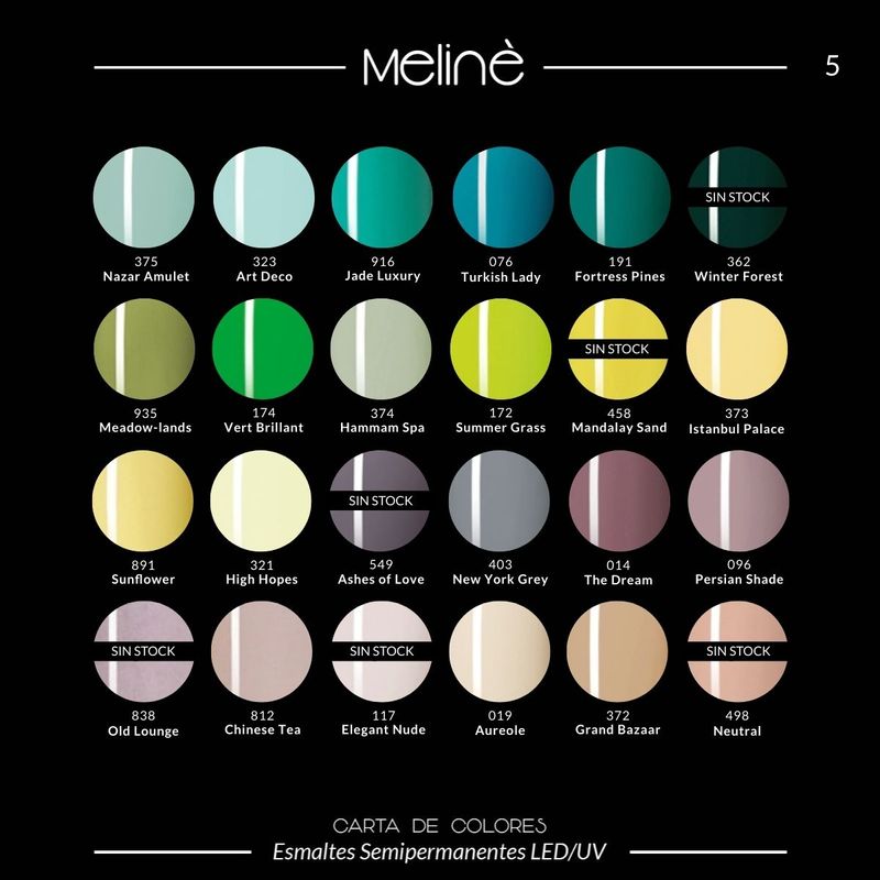 Combo-5-Esmaltes-Semipermanentes-Gel-Uv-led-Meline
