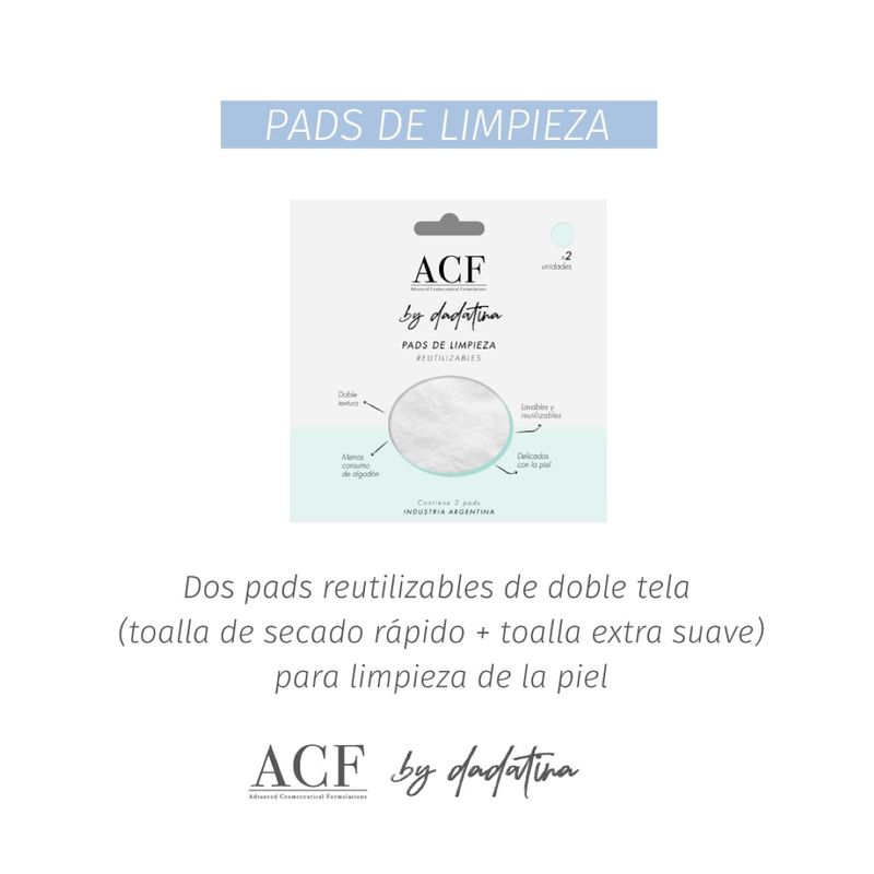 PADS DE LIMPEZA REUTILIZ X2 ACF
