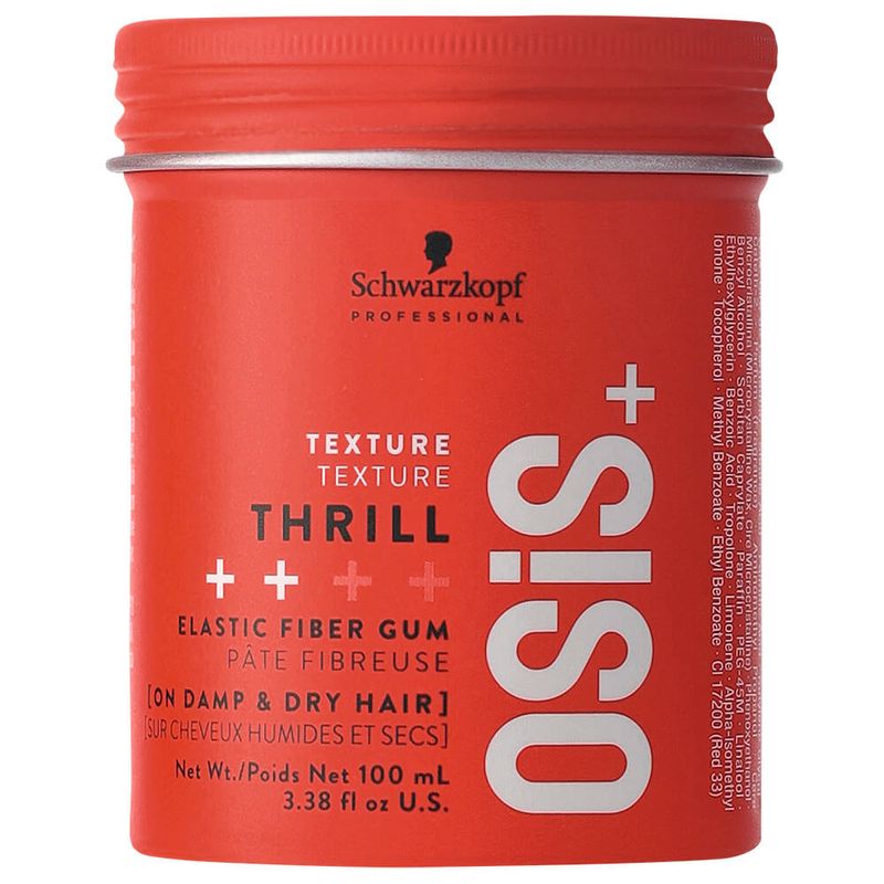 Combo OSiS Thrill Goma Fibrosa de Fijación x 100ml + Laca de Fijación Elastic x500ml Schwarzkopf