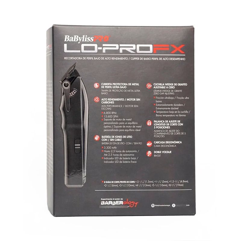 MAQ CORTE LO-PRO FX ONE 829 BABYLISS