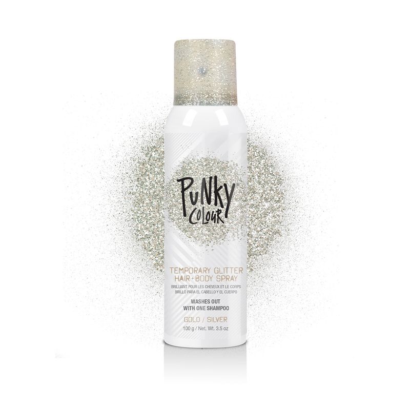 SPRAY GLITTER PUNKY COLORS Gold & Silver