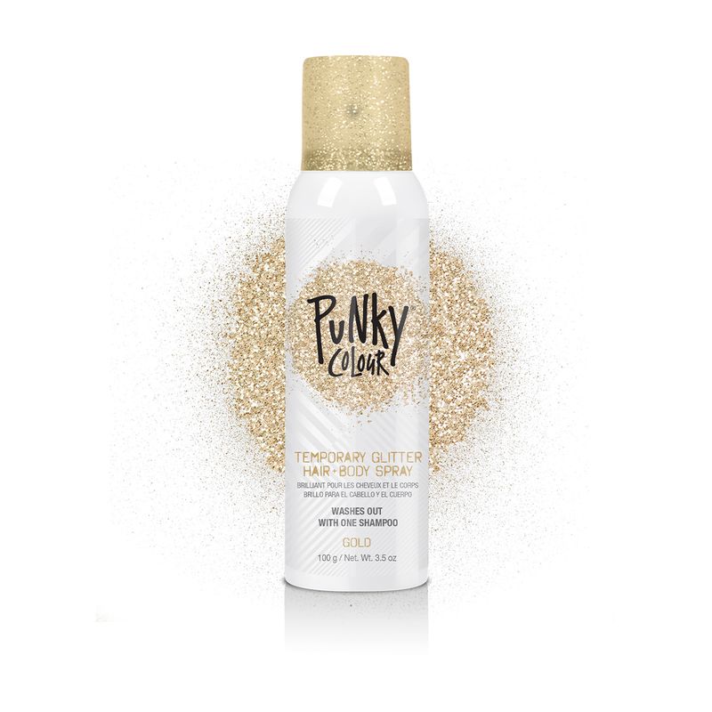 SPRAY GLITTER PUNKY COLORS Gold & Silver