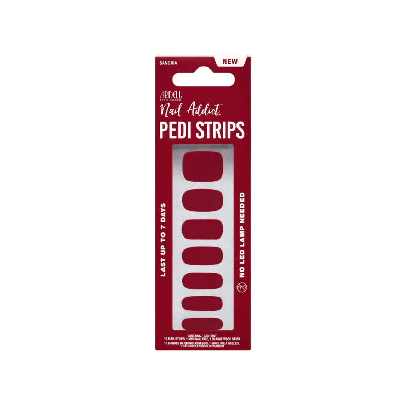 NAIL ADDICT PEDI STRIPS ARDELL Sangria