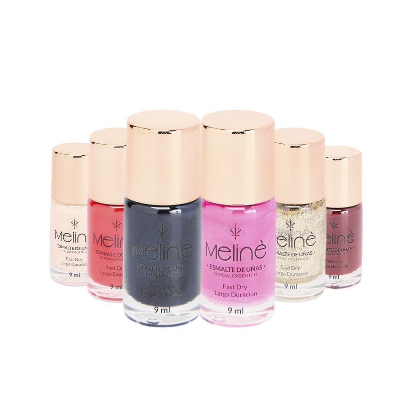 Combo Meliné Larga duración Hipoalergenico x6 colores