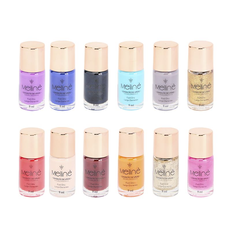 Combo Meliné Larga duración Hipoalergenico x12 colores