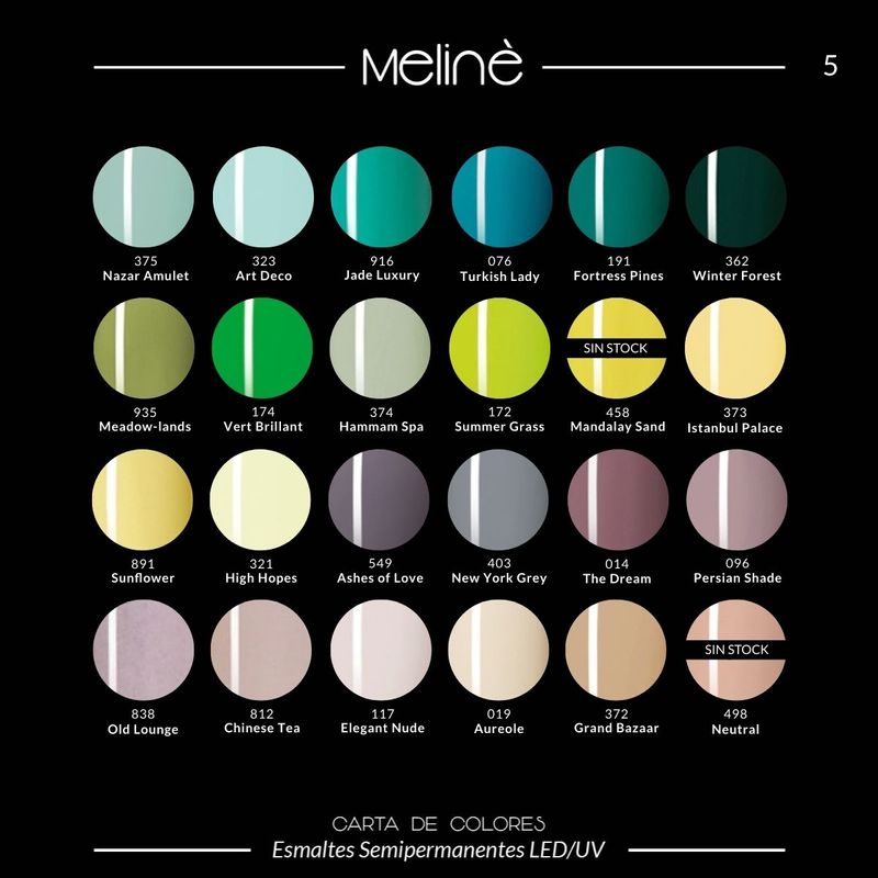 Combo 4 Esmaltes Semipermanentes Gel Uv/led Meliné