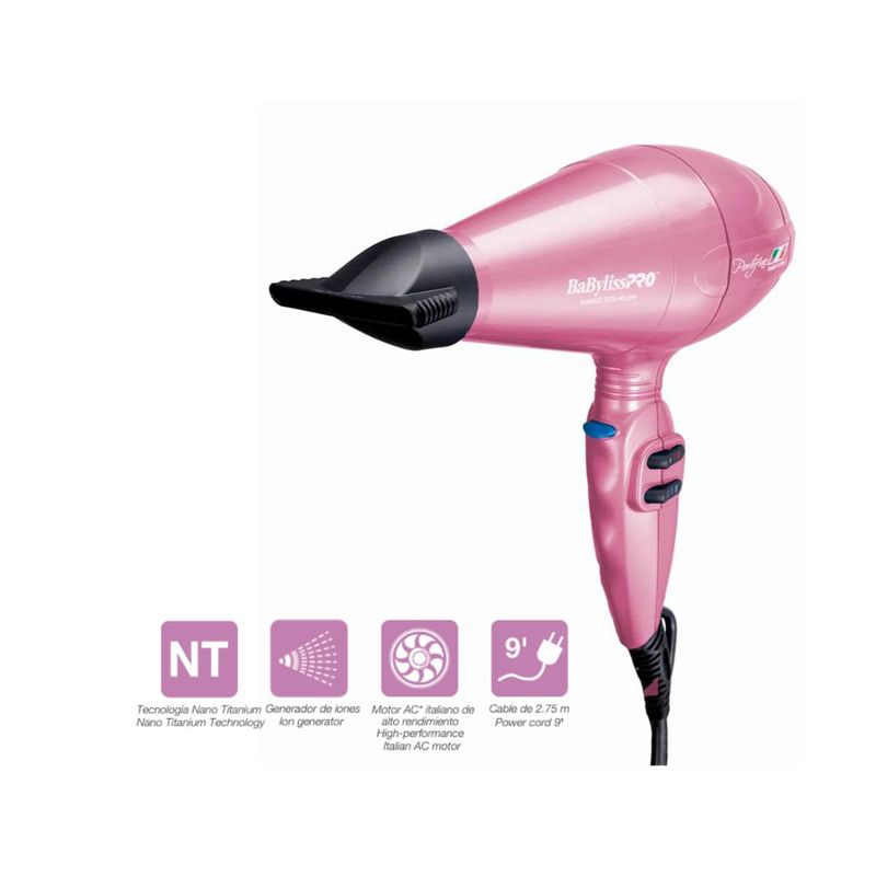 SECADOR PORTOFINO PINK 6600 BABYLISS