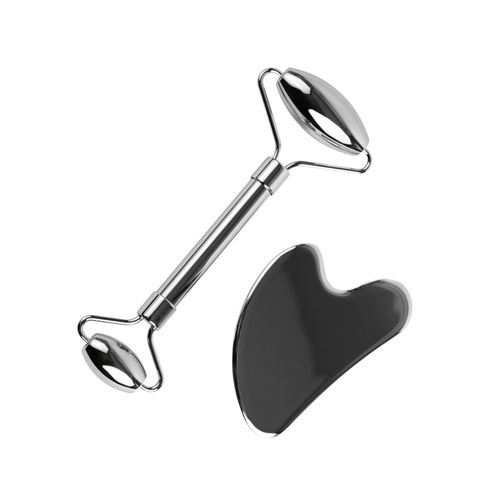 Set Stainless Rodillo & Guasha Facial Keiko