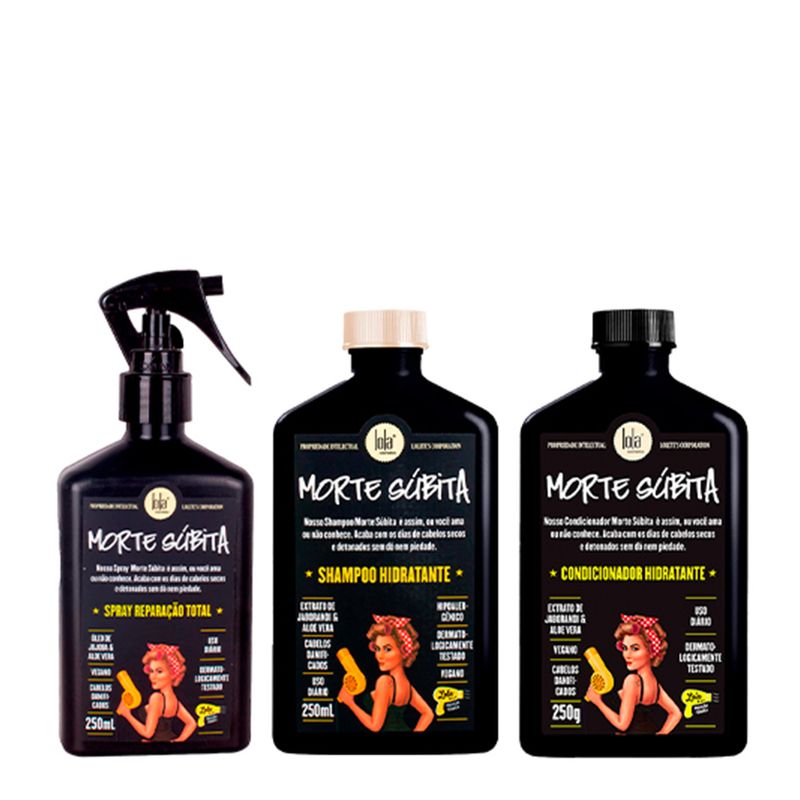 Kit Morte Subita Lola: Acondicionador + Shampoo + Spray