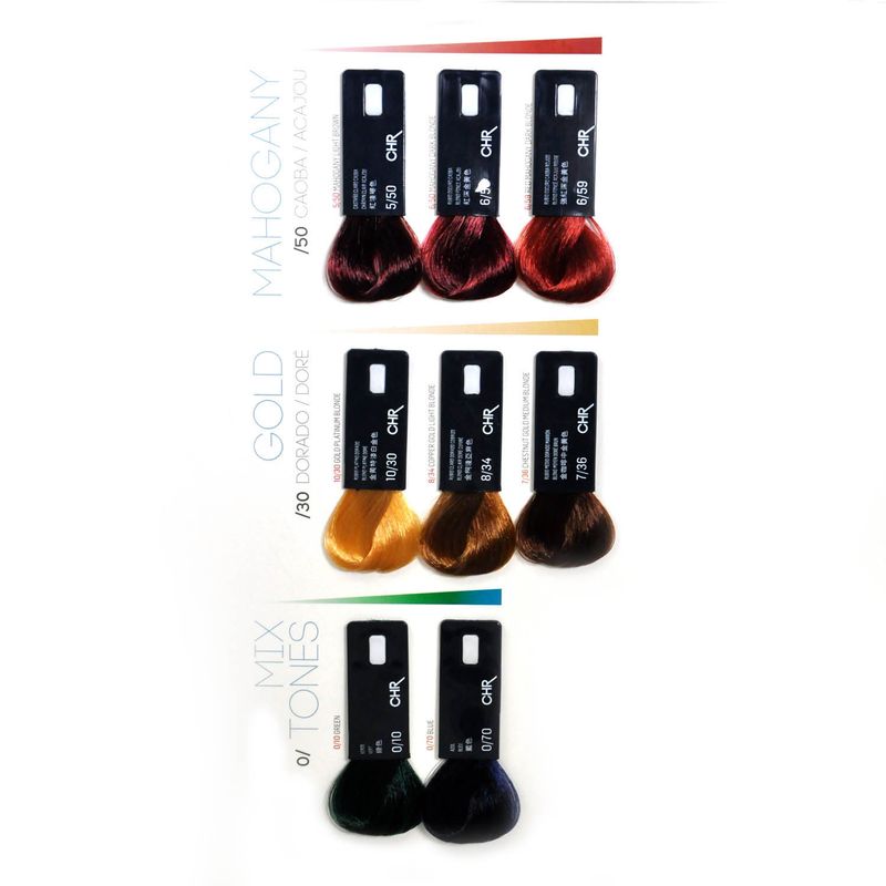 Combo 6 Tinturas Sin Amoníaco High Performance x60ml Chroma Lakmé