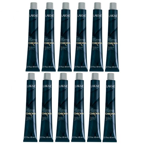 Combo 12 Tinturas Sin Amoníaco High Performance x60ml Chroma Lakmé