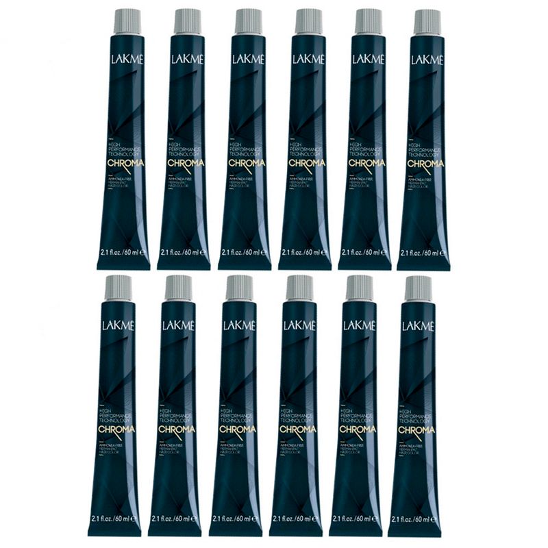 Combo 12 Tinturas Sin Amoníaco High Performance x60ml Chroma Lakmé
