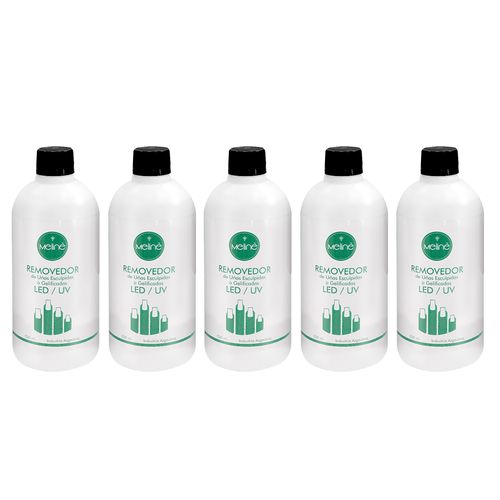 Combo 5 Removedores de Esmalte Semipermanente Meliné x500 ml