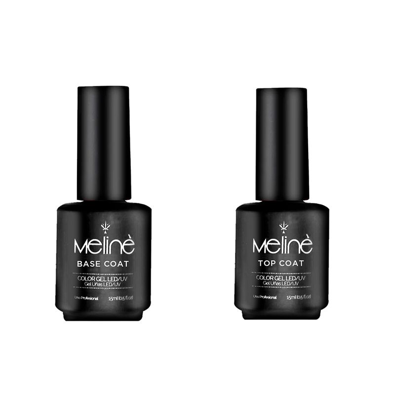 Base + Top Coat Semipermanente Gel UV/LED Meliné