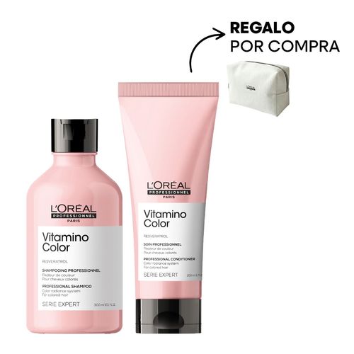 Kit Shampoo x300ml + Acondicionador x200ml Vitamino Color Serie Expert L'Oréal Professionnel