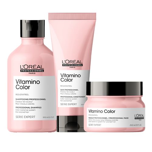 Kit Shampoo + Acondicionador + Máscara Vitamino Color L'Oréal Professionnel